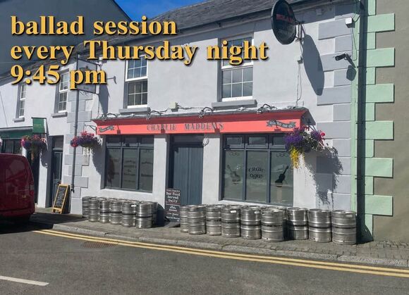 Ballad session every Thursday night from 9:45pm