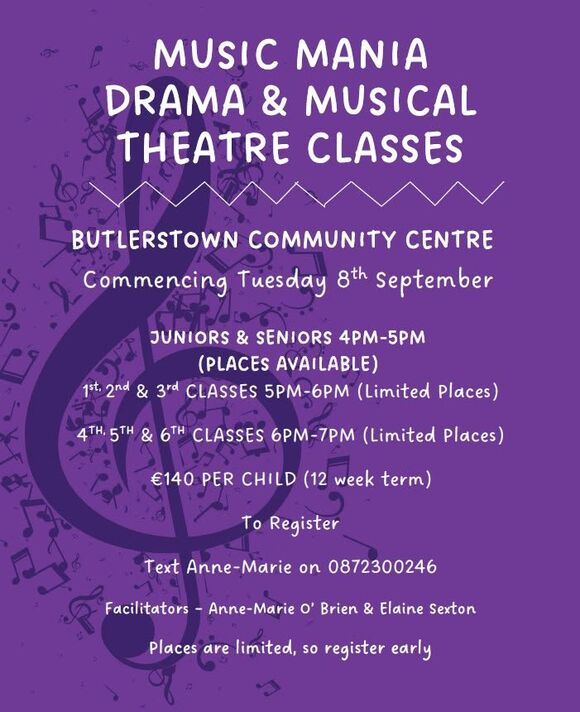 Music Mania - commencing 8 Sept 2026