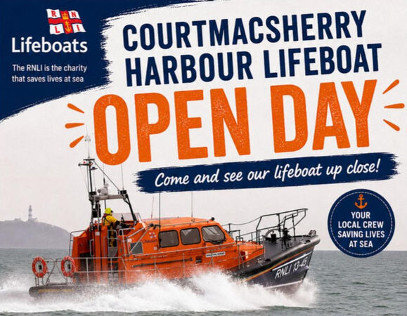 Courtmacsherry Harbour Lifeboat Open Day: Sun 5 July 2026