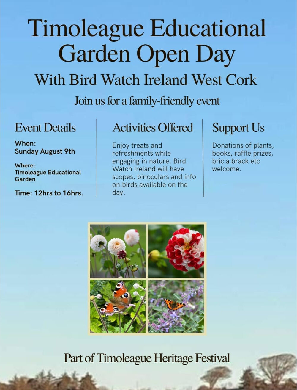 Timoleague Educational Garden Open Day: 9 Aug 2026